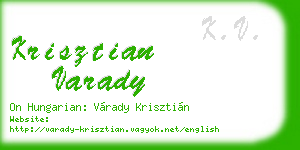 krisztian varady business card